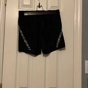 black nike shorts